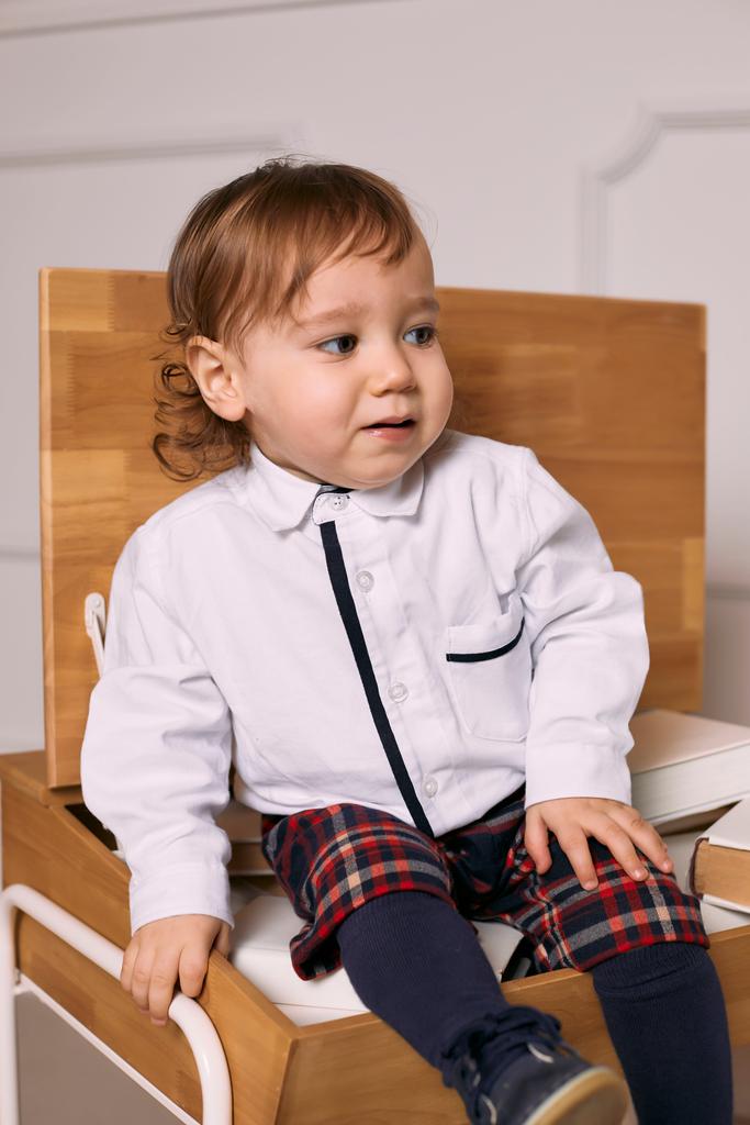 Patachou Patachou Baby Boys Cotton Shirt in White