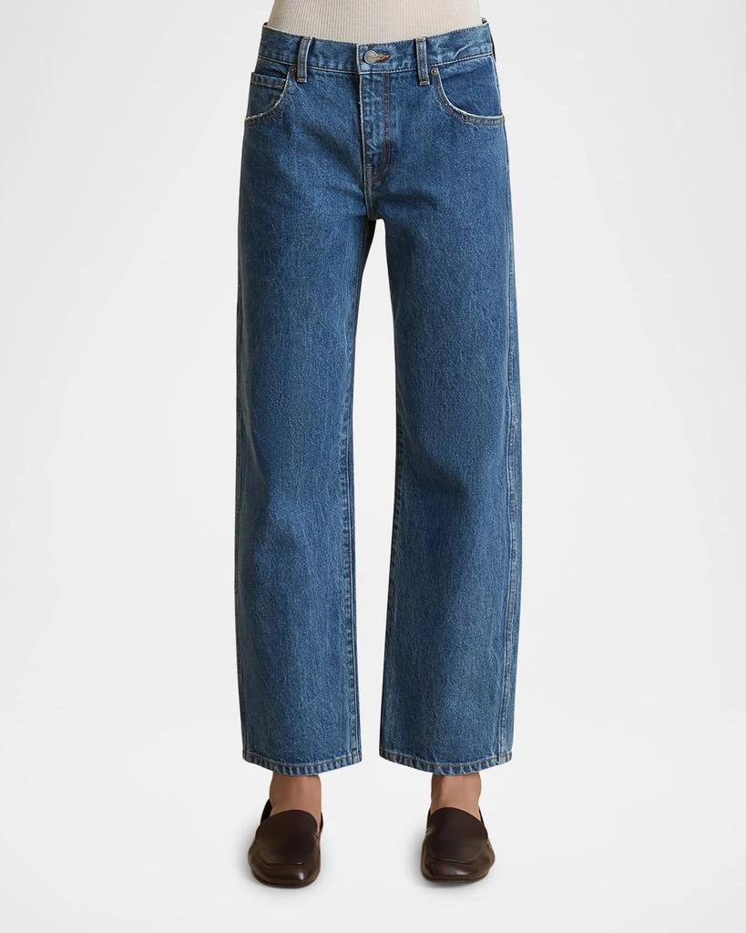 Khaite Kerrie Acid-Wash Straight-Leg Jeans 3