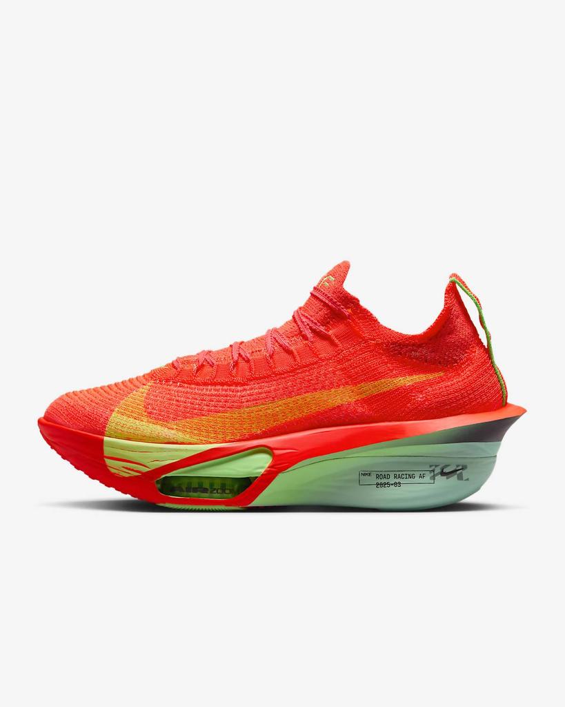 NIKE Women's Alphafly Next% 3 Performance Running Shoes In Bright Crimson/cave Purple/lime Blast