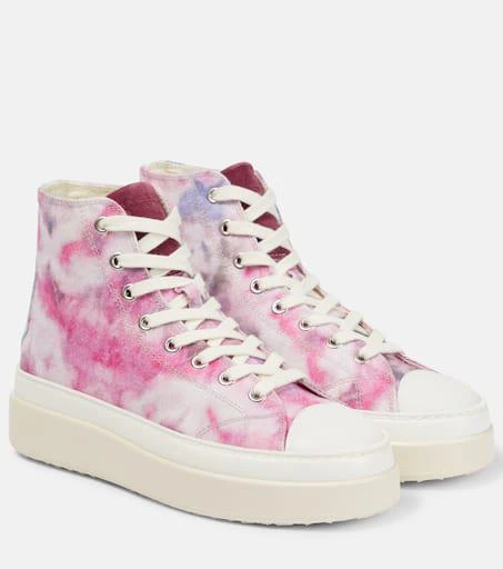 Isabel Marant Austin printed high-top sneakers 1