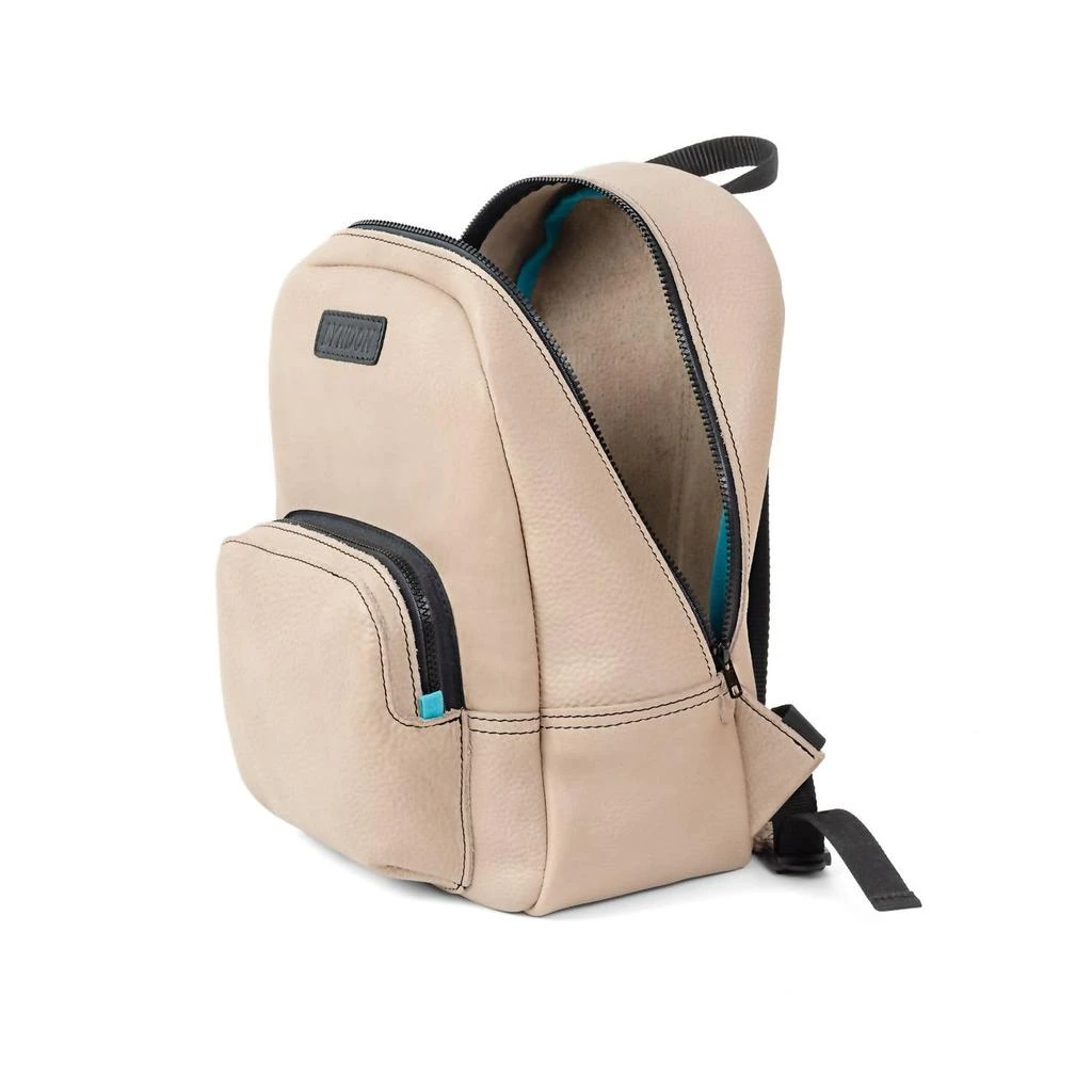Lyndon Women's Leather Backpack In Beige 4