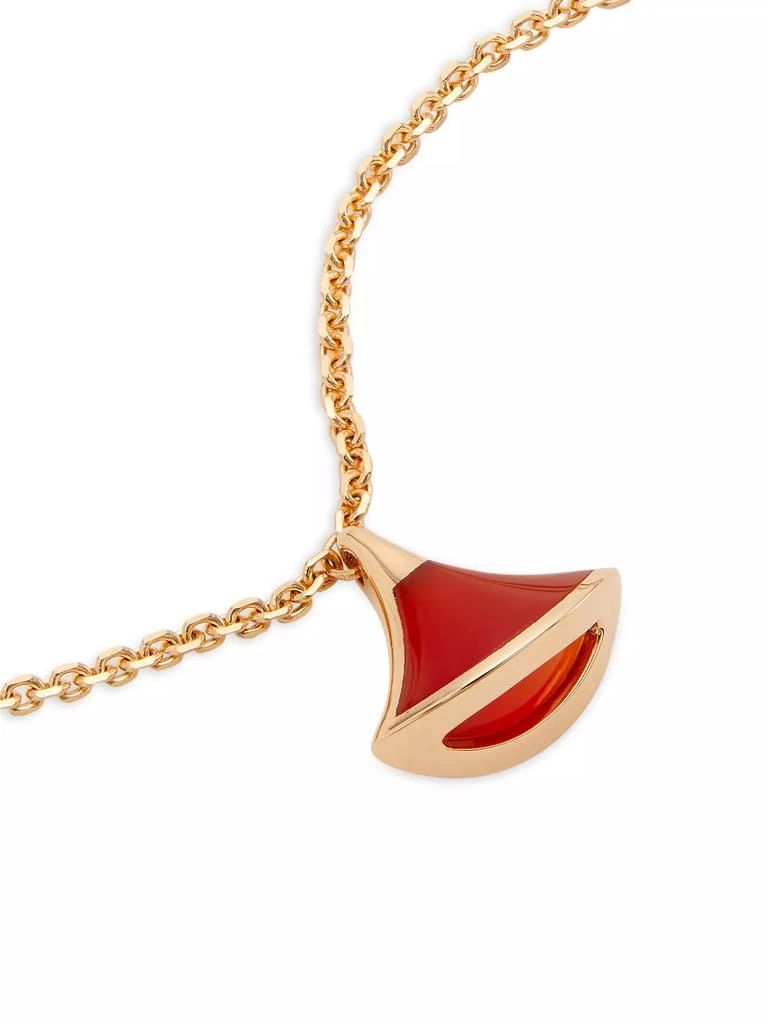 BVLGARI Divas' Dream 18K Rose Gold & Carnelian Pendant Double-Strand Bracelet 4