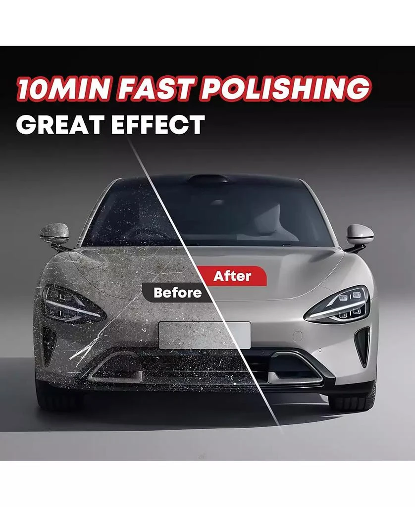 SILVEL Buffer Polisher, 1600W 7 Inch/6 Inch Polisher for Car Detailing, Wax Machine, 7 Variable Speed, with 6 Foam Pads, 3 Wool Pads, Packaging Bag, for Boat Polishing and Waxing 7