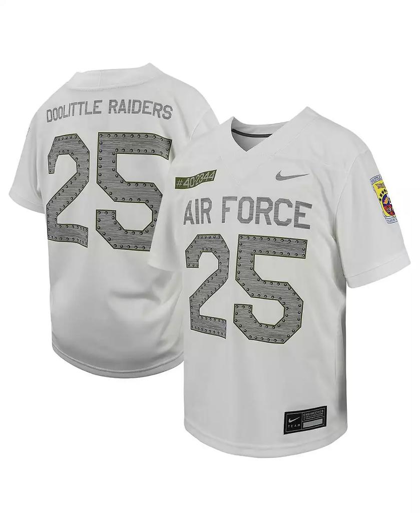 NIKE Big Boys #25 White Air Force Falcons Football Game Jersey