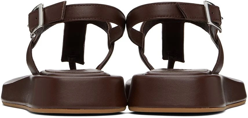 GIABORGHINI Brown Lizette Sandals 2