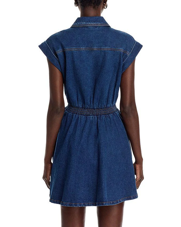 slim fit dress slacks Denim Midi Fit & Flare Dress | CasualVacation main image 0