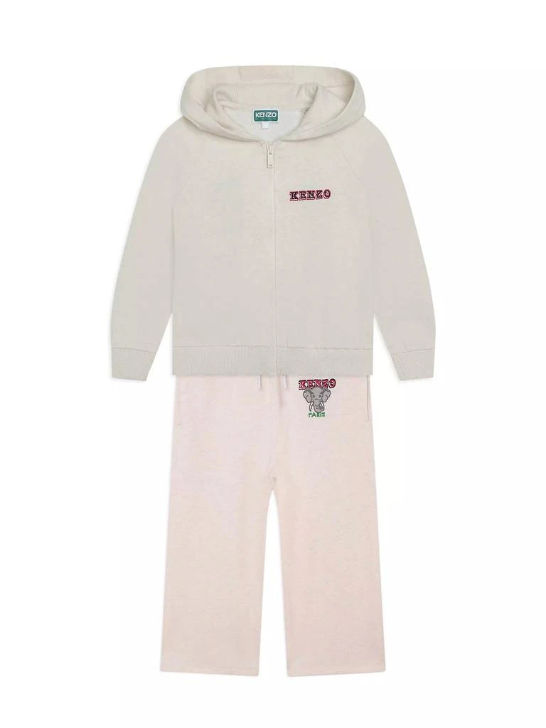 Kenzo Little Girl's &amp; Girl's Logo Zip-Up Hoodie 2