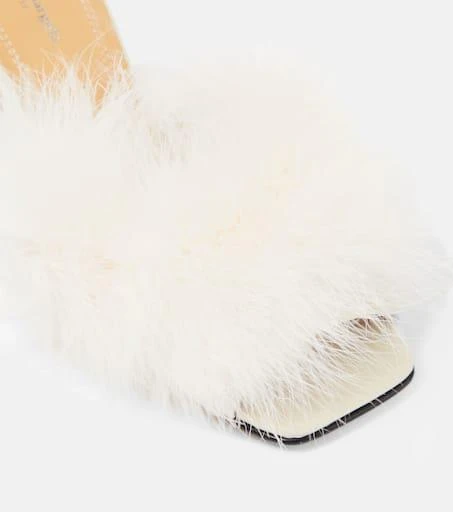 MAISON MARGIELA Feather-embellished mules 6