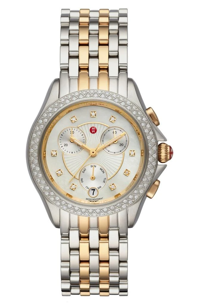 Michele Belmore Diamond Chronograph Watch, 38mm 1