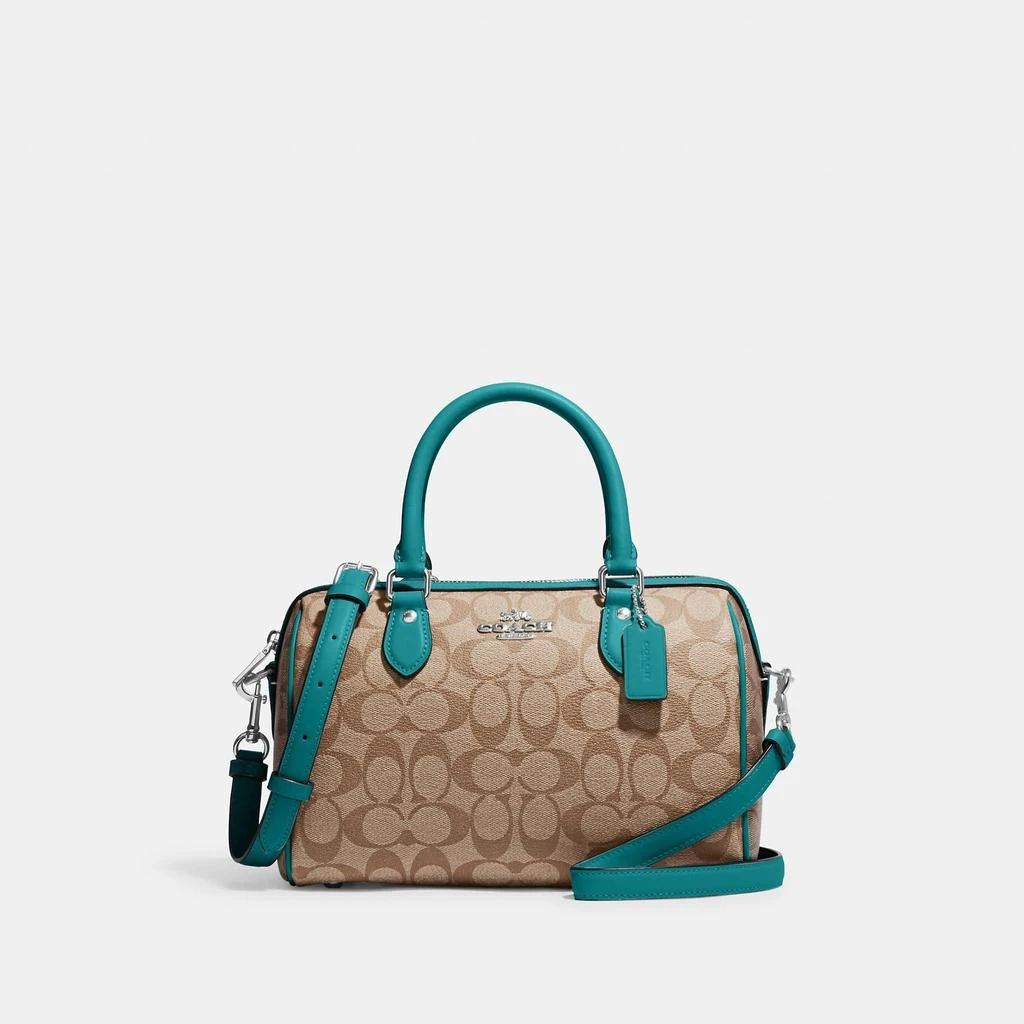Coach Rowan Satchel In Signature Canvas 7