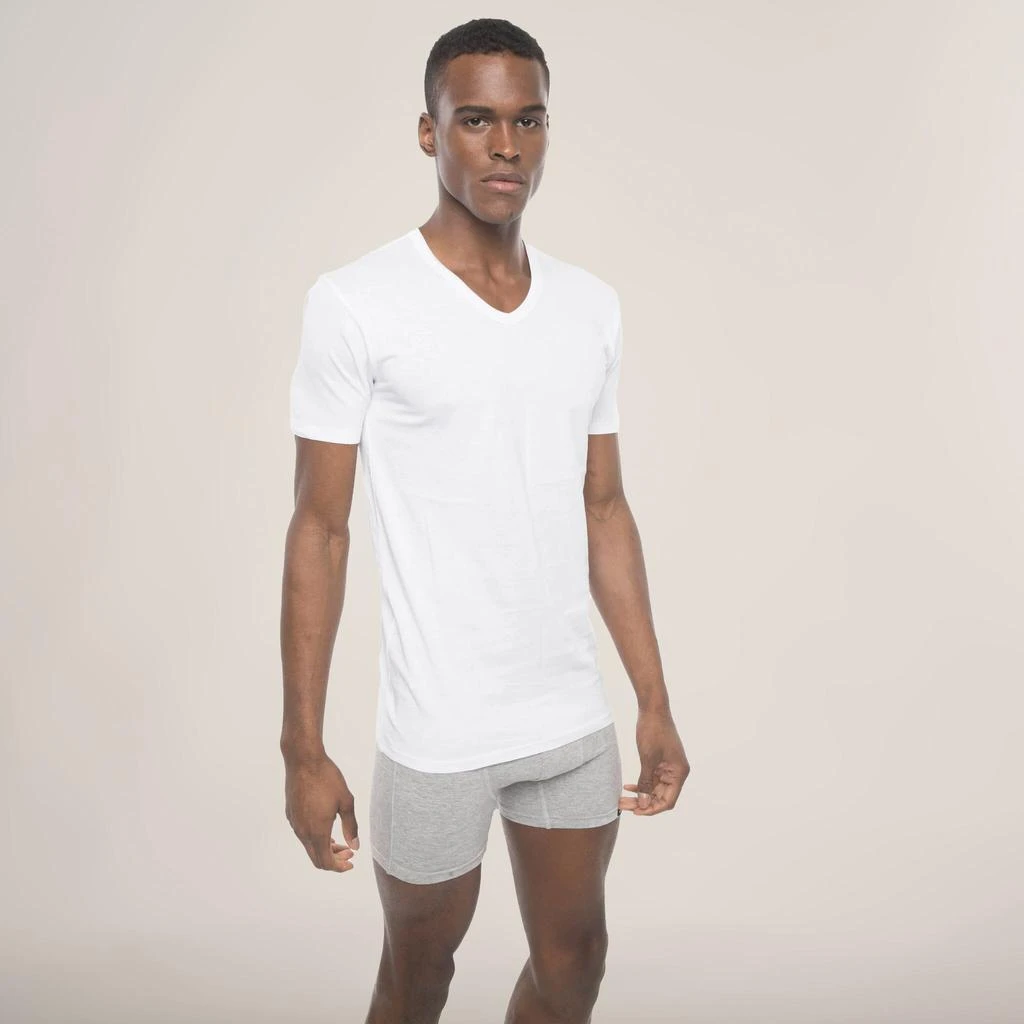 Members Only Men's 3PK Cotton V-Neck T-Shirt 3