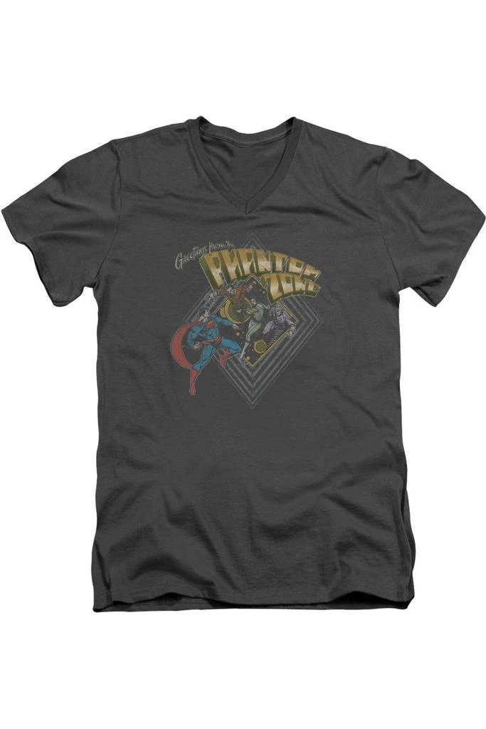 Gildan Superman Zod Greetings Short Sleeve Adult V Neck Tee / T-Shirt 1