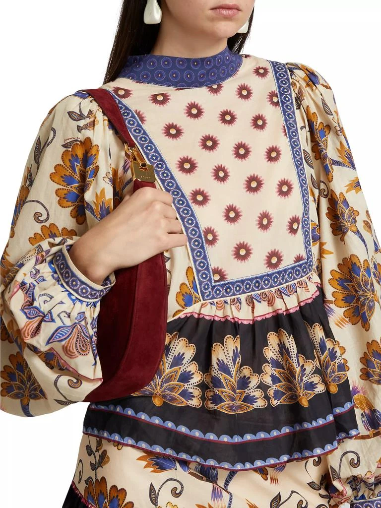 Farm Rio Ainika Floral Cotton Blouse 6