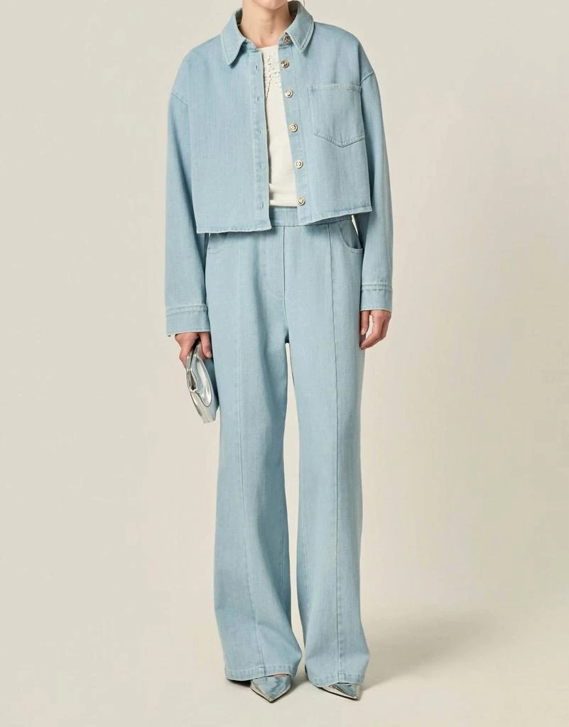 English Factory English Factory - Elastic Waist Pintuck Pants