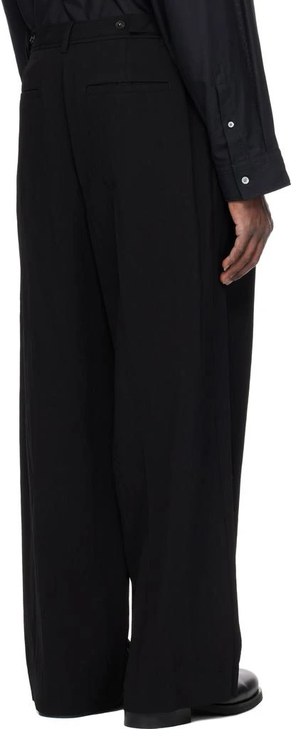 Juun.J Black Wool Nylon Trousers 3