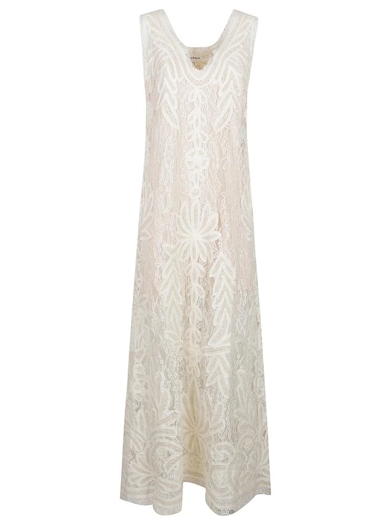P.A.R.O.S.H. P.A.R.O.S.H. Floral Lace Maxi Dress 1