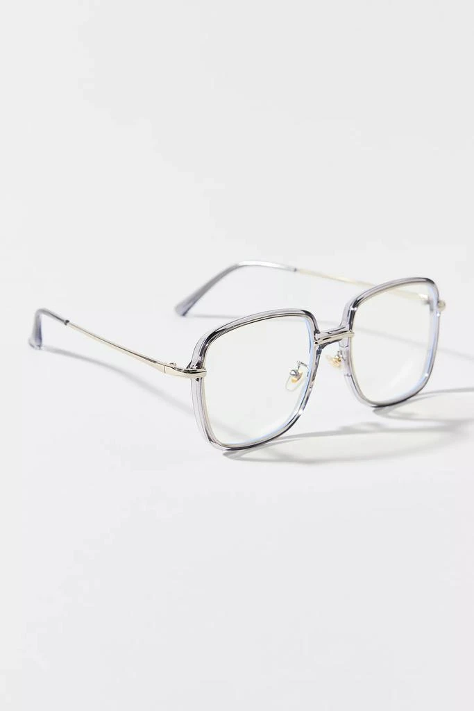Urban Outfitters Harper Metal Oversized Square Readers 1