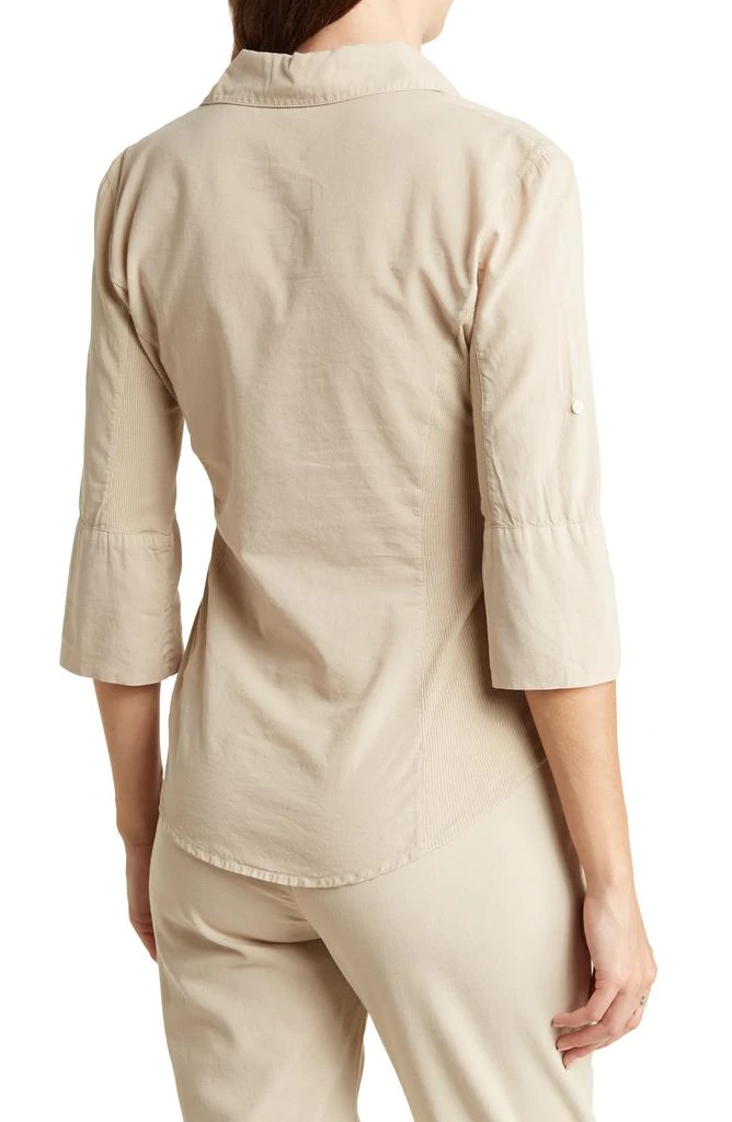 James Perse Three-Quarter Sleeve Button-Up Shirt 2