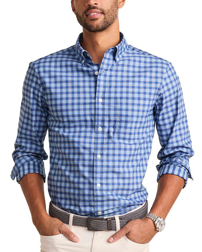 Vineyard Vines On The Go brrr° Stretch Performance Plaid Slim Fit Button Down Shirt