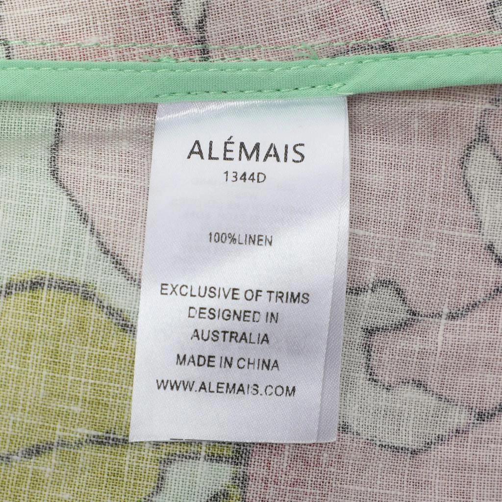 Alemais Alemais Green Olivia Floral Print Linen Shirt Maxi Dress M 8
