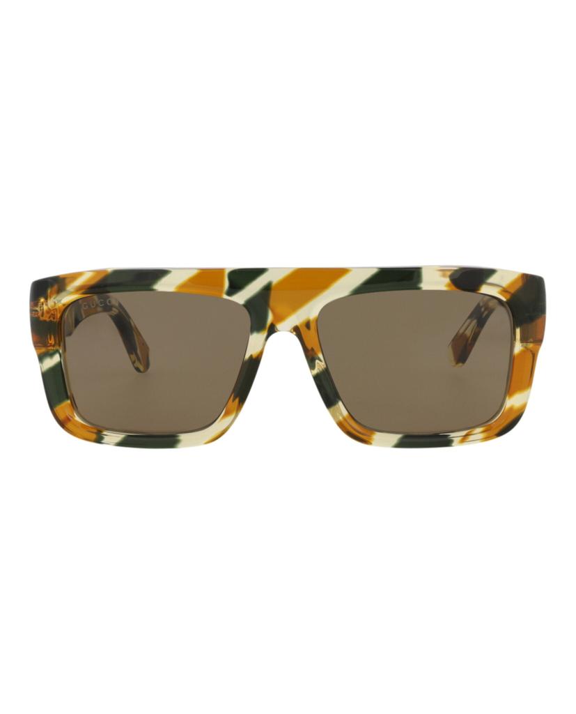 Gucci Square-Frame Recycled Acetate Sunglasses