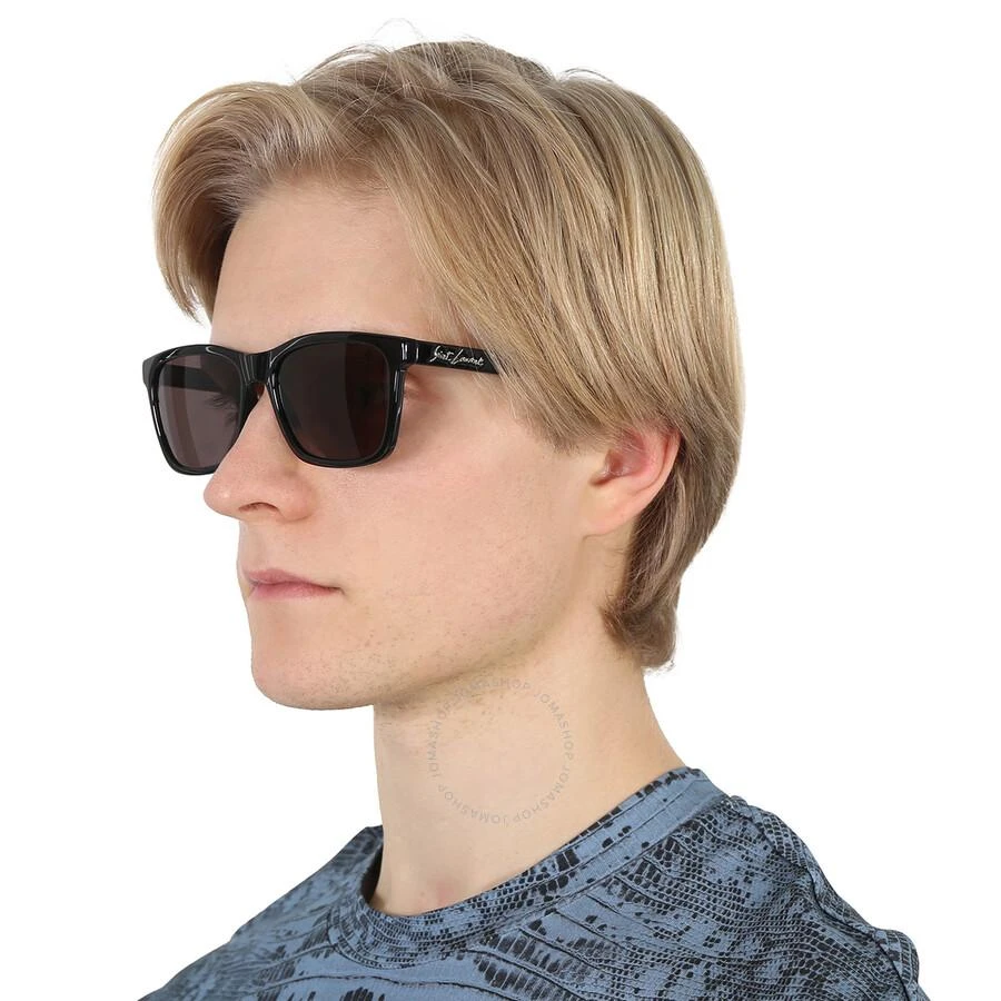 Yves Saint Laurent Black Square Men's Sunglasses SL 318 001 56 2
