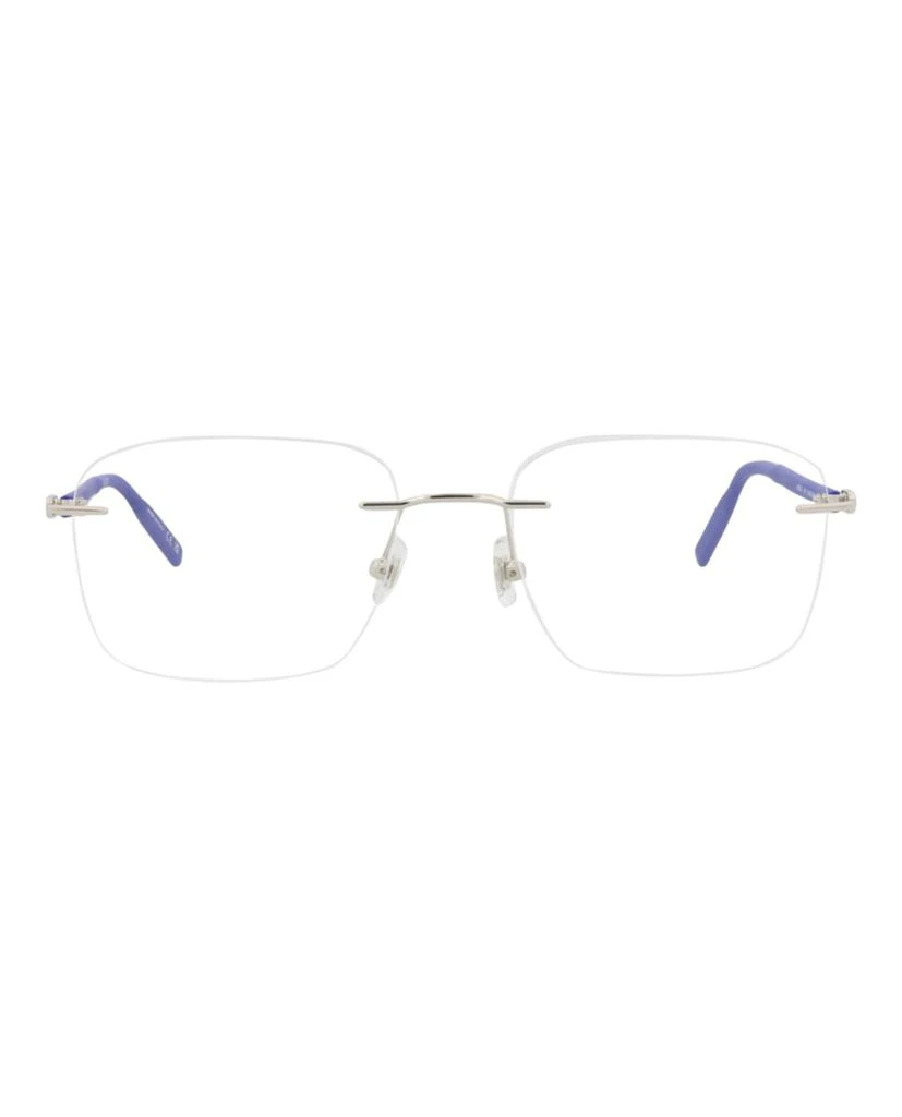 MontBlanc Square-Frame Metal Optical Frames