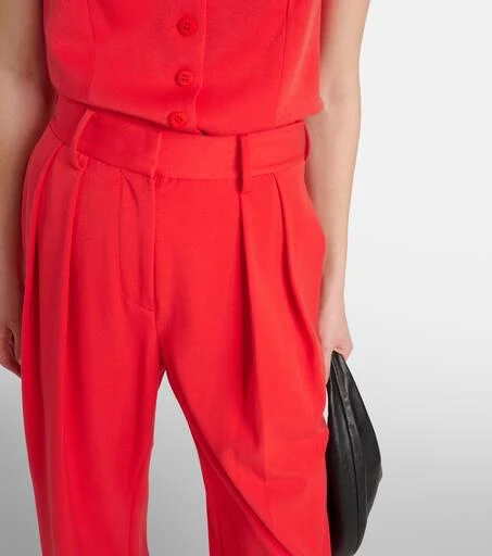 Staud Luisa pleated wide-leg pants 4
