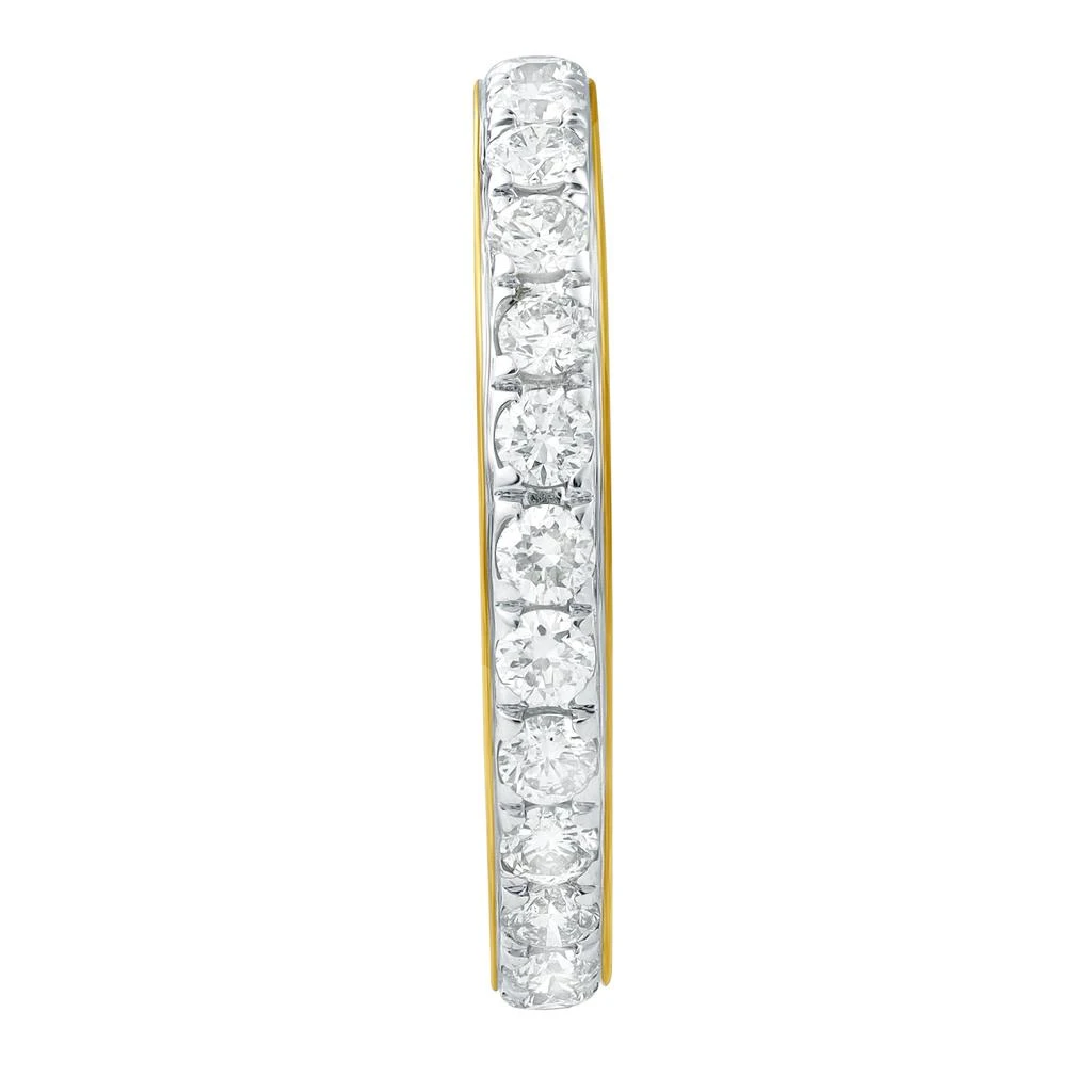 LuvMyJewelry Averine 1.00 Ct Natural Diamond Eternity Band 14K Gold Ring 3
