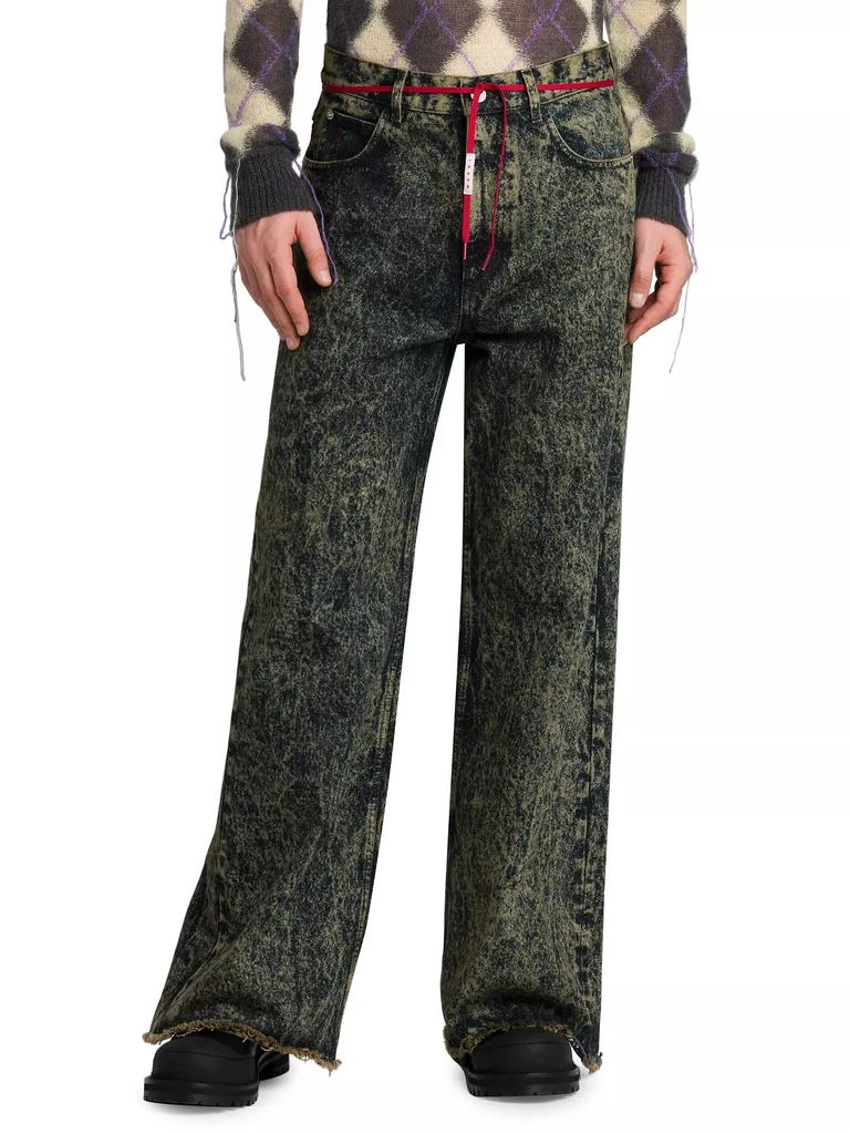 Marni Acid Wash Wide-Leg Jeans 3