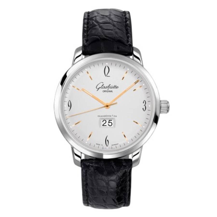 Glashütte Original Sixties Panorama Date Automatic Silver Dial Men's Watch 2-39-47-01-02-04