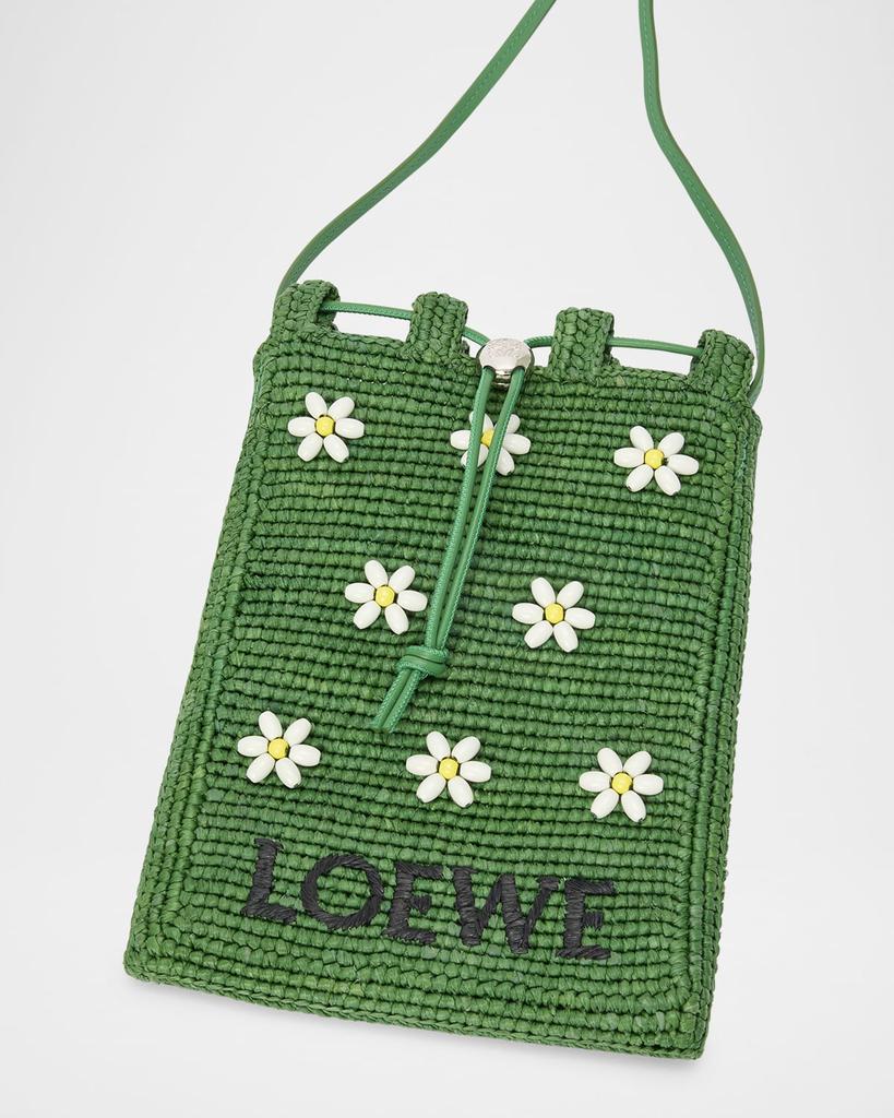 Loewe x Paula's Ibiza Drawstring Pocket Flower Crossbody Bag