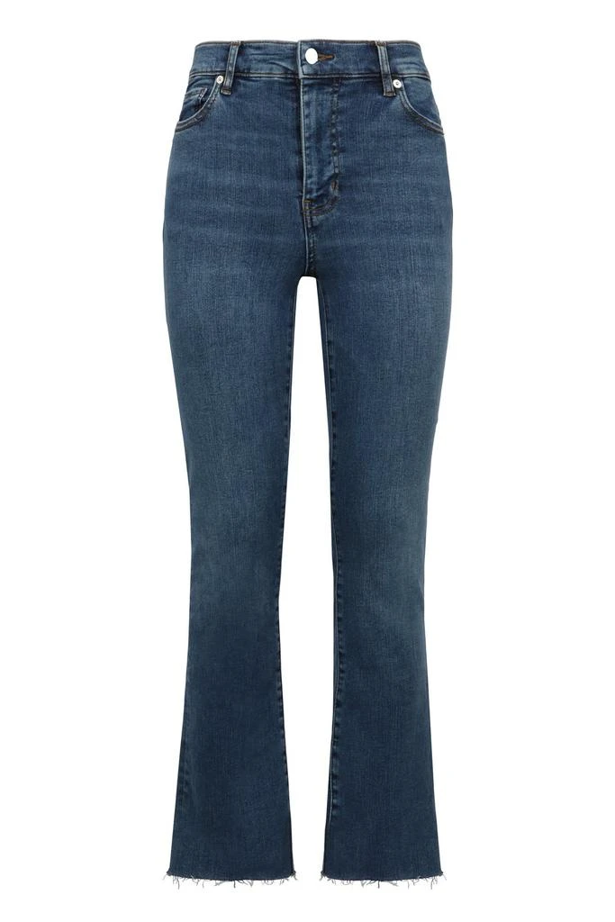 FRAME Frame Le High Straight Raw Fray Jeans 1
