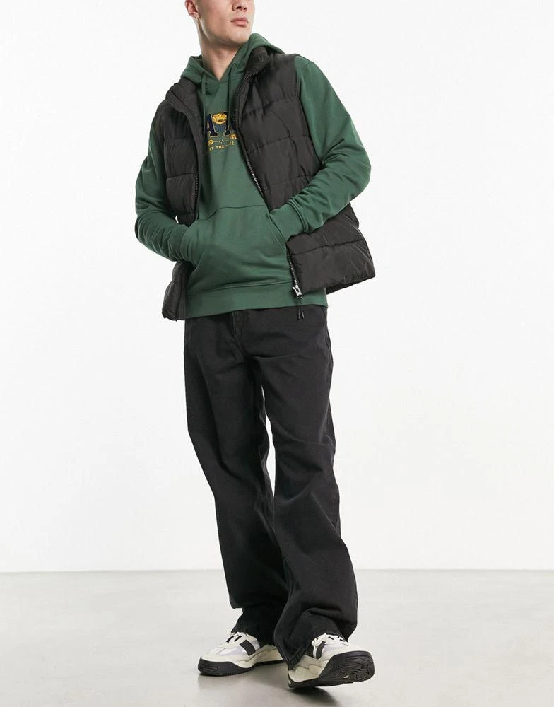 Shop Dr Denim Omar wide fit jeans in worn black on Sale at