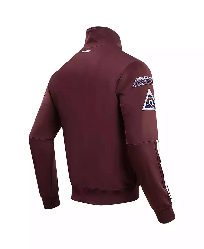 Pro Standard Men's Burgundy Colorado Avalanche Classic Chenille Full-Zip Track Jacket 4