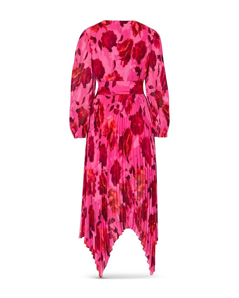 Milly Liora Blurred Blossom Pleated Dress 4