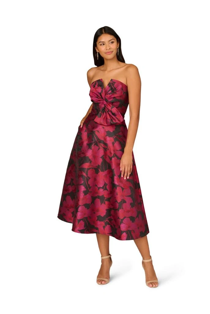 Aidan Mattox Floral jacquard midi dress 4
