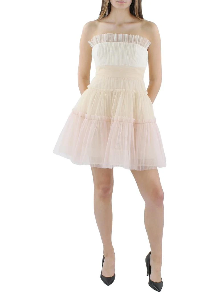 BCBG Womens Tiered Ruffle Cocktail And Party Dress - Dresses & Skirts -  BeyondStyle