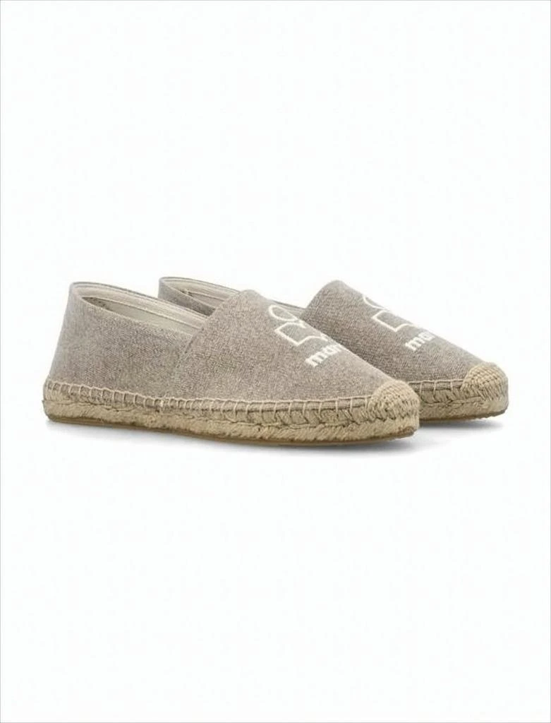 Isabel Marant Natural Beige Canvas Slip-On Espadrille Sneakers 2