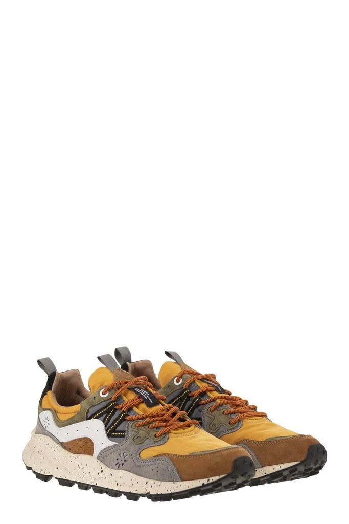 FLOWER MOUNTAIN YAMANO 3 - SNEAKERS IN SUEDE AND TECHNICAL FABRIC 4