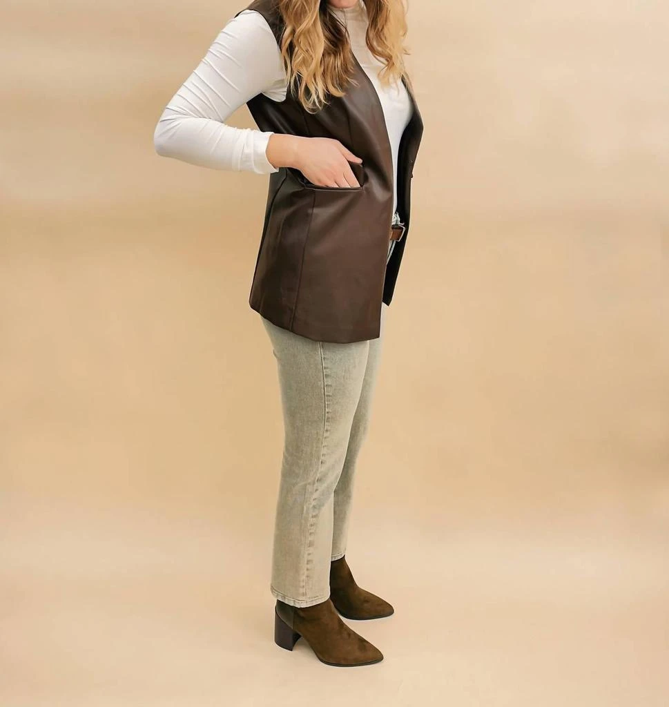Papillon Papillon - Ruby Pleather Vest 2