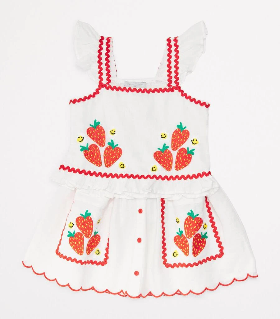 Stella McCartney Cotton Embroidered Strawberry Skirt (3-14+ Years) 3