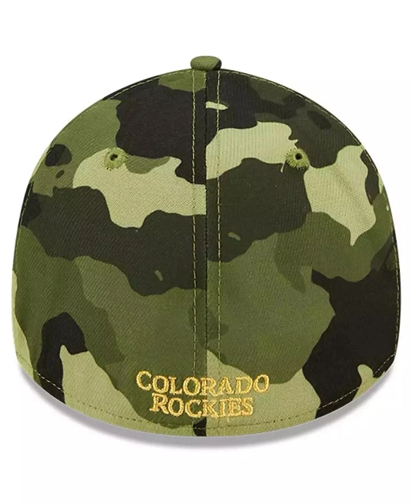 New Era Men's Camo Colorado Rockies 2022 Armed Forces Day 39THIRTY Flex Hat 4