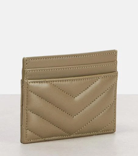 Yves Saint Laurent Cassandre metalassé leather card holder 3