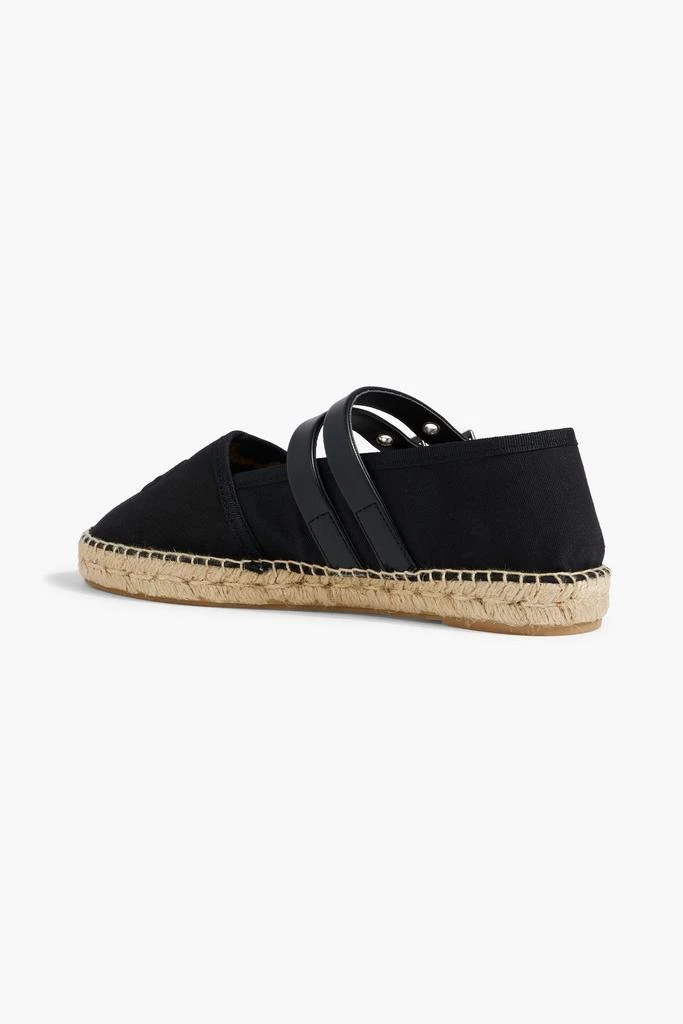 Ganni Buckled canvas espadrilles 3