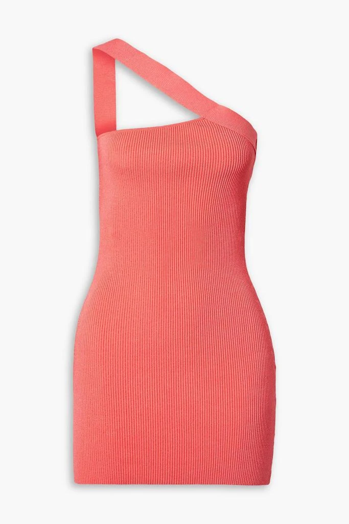 GAUGE81 Soria one-shoulder ribbed-knit mini dress 1