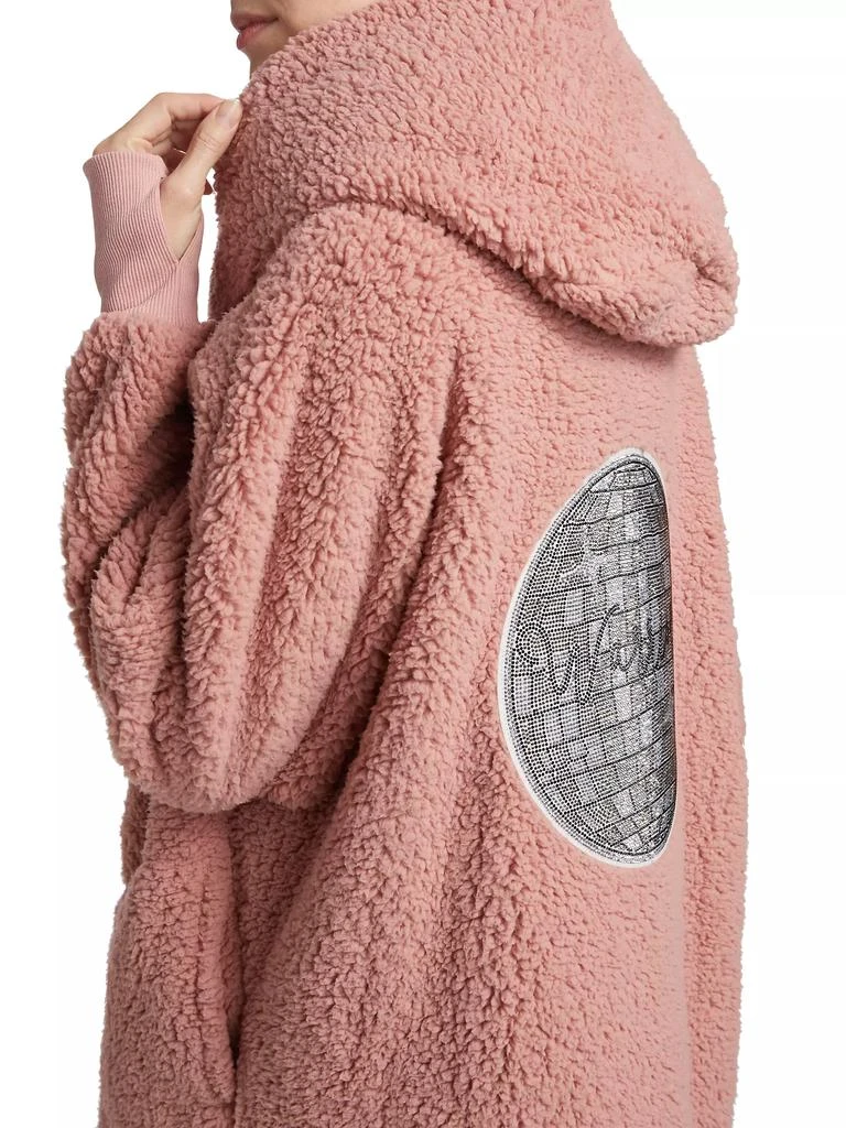 By Jill Martin The Best Lounger In The World Embellished Warrior Sherpa Hooded Jacket 6