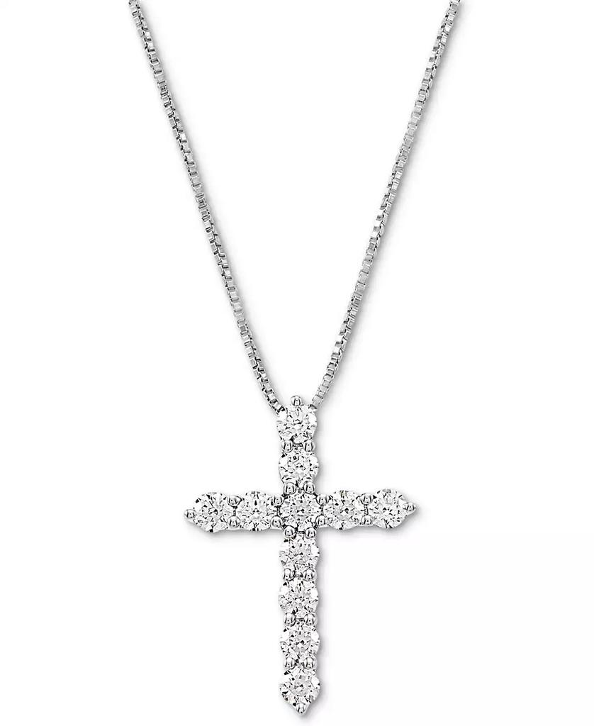 Arabella Cubic Zirconia Cross 18" Pendant Necklace