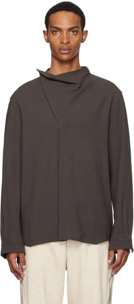 Rick Owens Gray Concordians Island Shirt 1