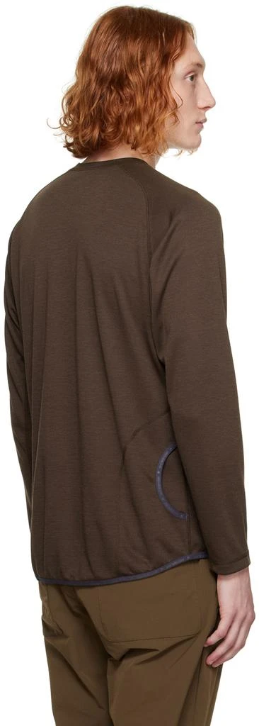 And Wander Brown Raglan Long Sleeve T-Shirt 3